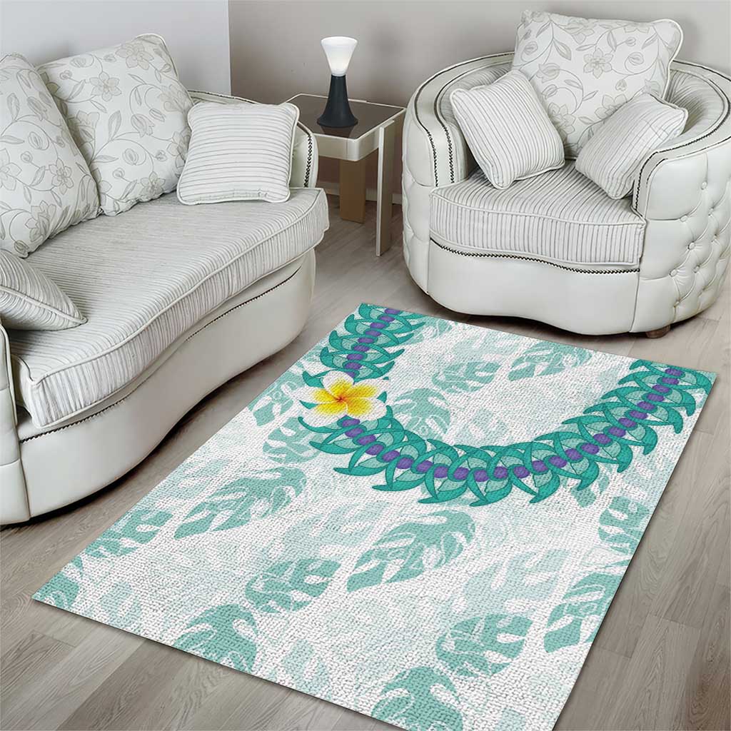 Jade Vine Lei Hawaii Area Rug Aloha Seamless Tropical Leaves - Polynesian Pride