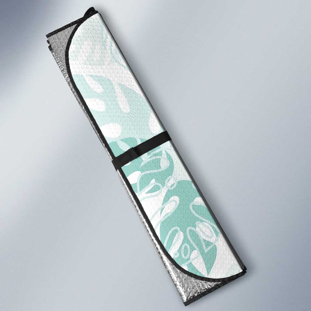 Jade Vine Lei Hawaii Auto Sun Shade Aloha Seamless Tropical Leaves LT14 - Polynesian Pride