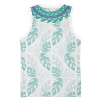 Jade Vine Lei Hawaii Basketball Jersey Aloha Seamless Tropical Leaves LT14 - Polynesian Pride