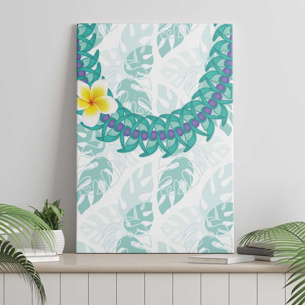 Jade Vine Lei Hawaii Canvas Wall Art Aloha Seamless Tropical Leaves LT14 - Polynesian Pride
