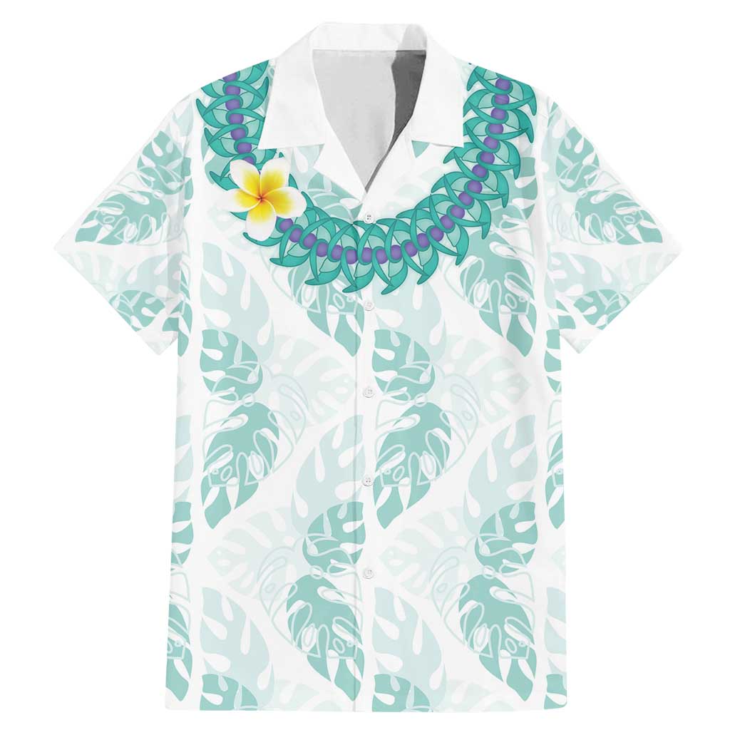 Jade Vine Lei Hawaii Family Matching Mermaid Dress and Hawaiian Shirt Aloha Seamless Tropical Leaves - Polynesian Pride