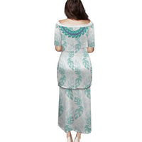 Jade Vine Lei Hawaii Family Matching Puletasi and Hawaiian Shirt Aloha Seamless Tropical Leaves - Polynesian Pride