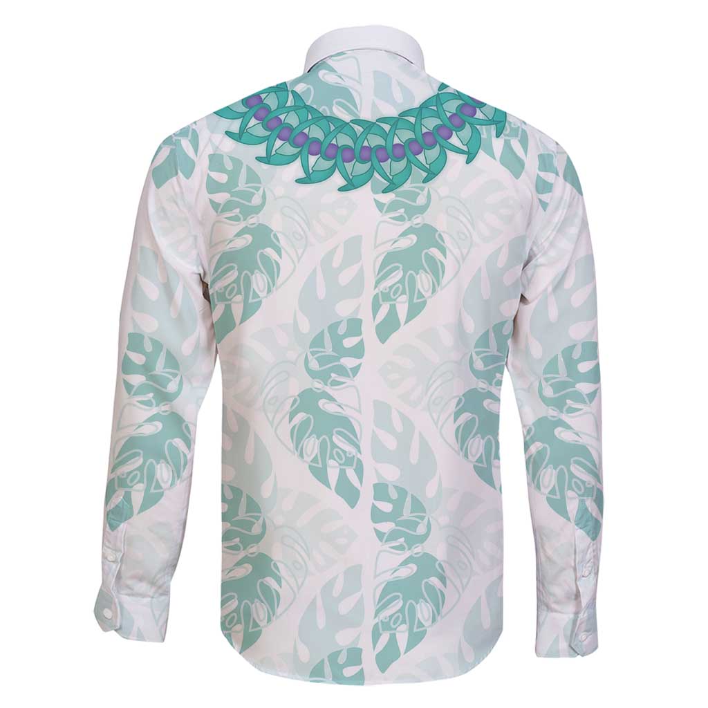 Jade Vine Lei Hawaii Family Matching Summer Maxi Dress and Hawaiian Shirt Aloha Seamless Tropical Leaves - Polynesian Pride