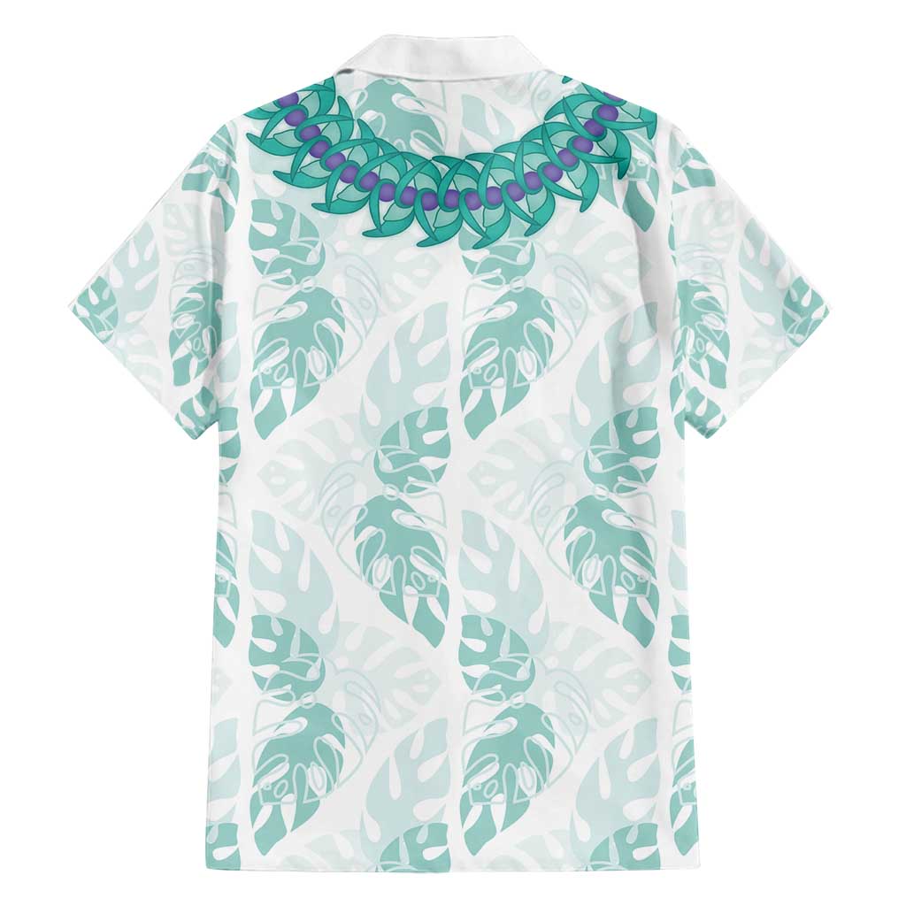 Jade Vine Lei Hawaii Family Matching Tank Maxi Dress and Hawaiian Shirt Aloha Seamless Tropical Leaves - Polynesian Pride