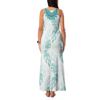 Jade Vine Lei Hawaii Family Matching Tank Maxi Dress and Hawaiian Shirt Aloha Seamless Tropical Leaves - Polynesian Pride