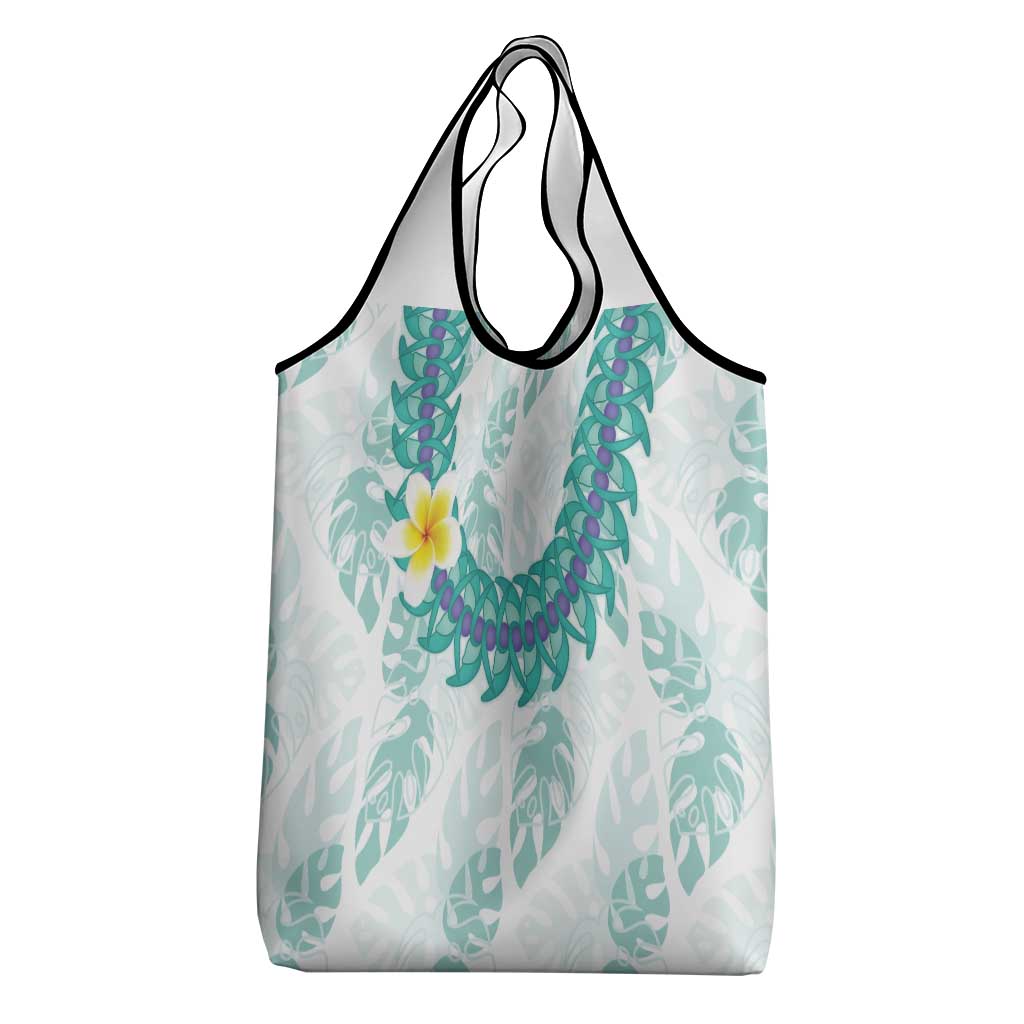 Jade Vine Lei Hawaii Grocery Bag Aloha Seamless Tropical Leaves LT14 - Polynesian Pride