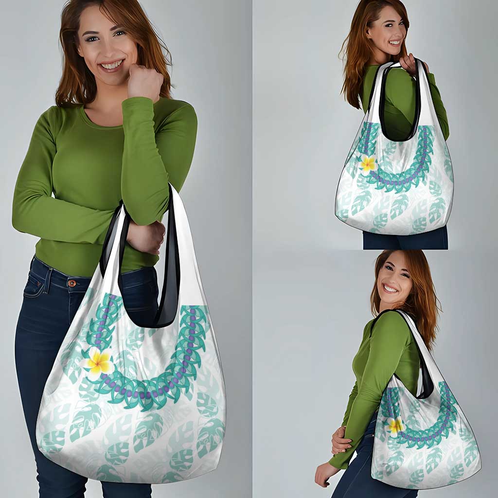 Jade Vine Lei Hawaii Grocery Bag Aloha Seamless Tropical Leaves LT14 - Polynesian Pride