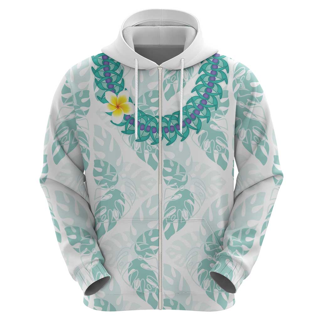 Jade Vine Lei Hawaii Hoodie Aloha Seamless Tropical Leaves - Polynesian Pride