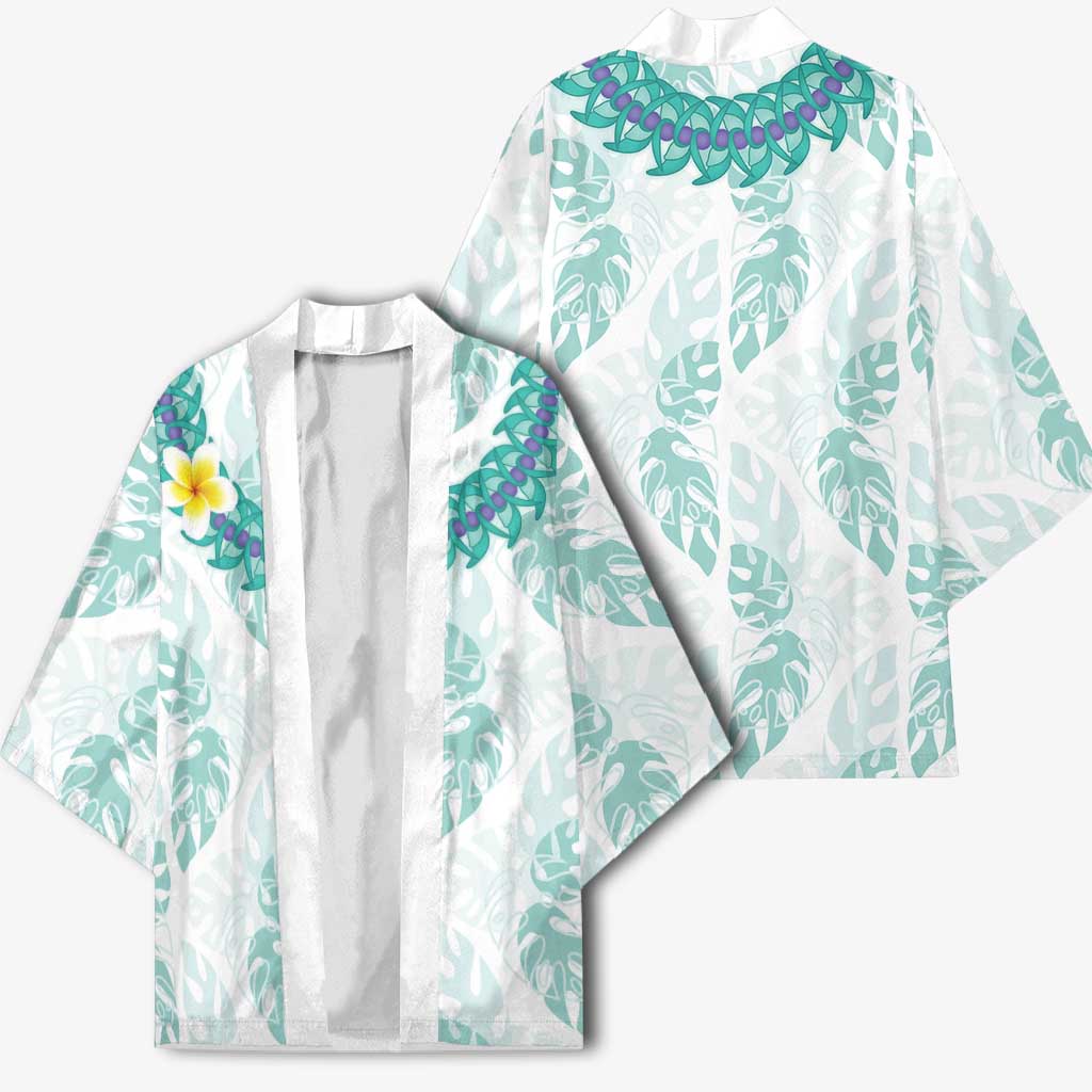 Jade Vine Lei Hawaii Kimono Aloha Seamless Tropical Leaves - Polynesian Pride