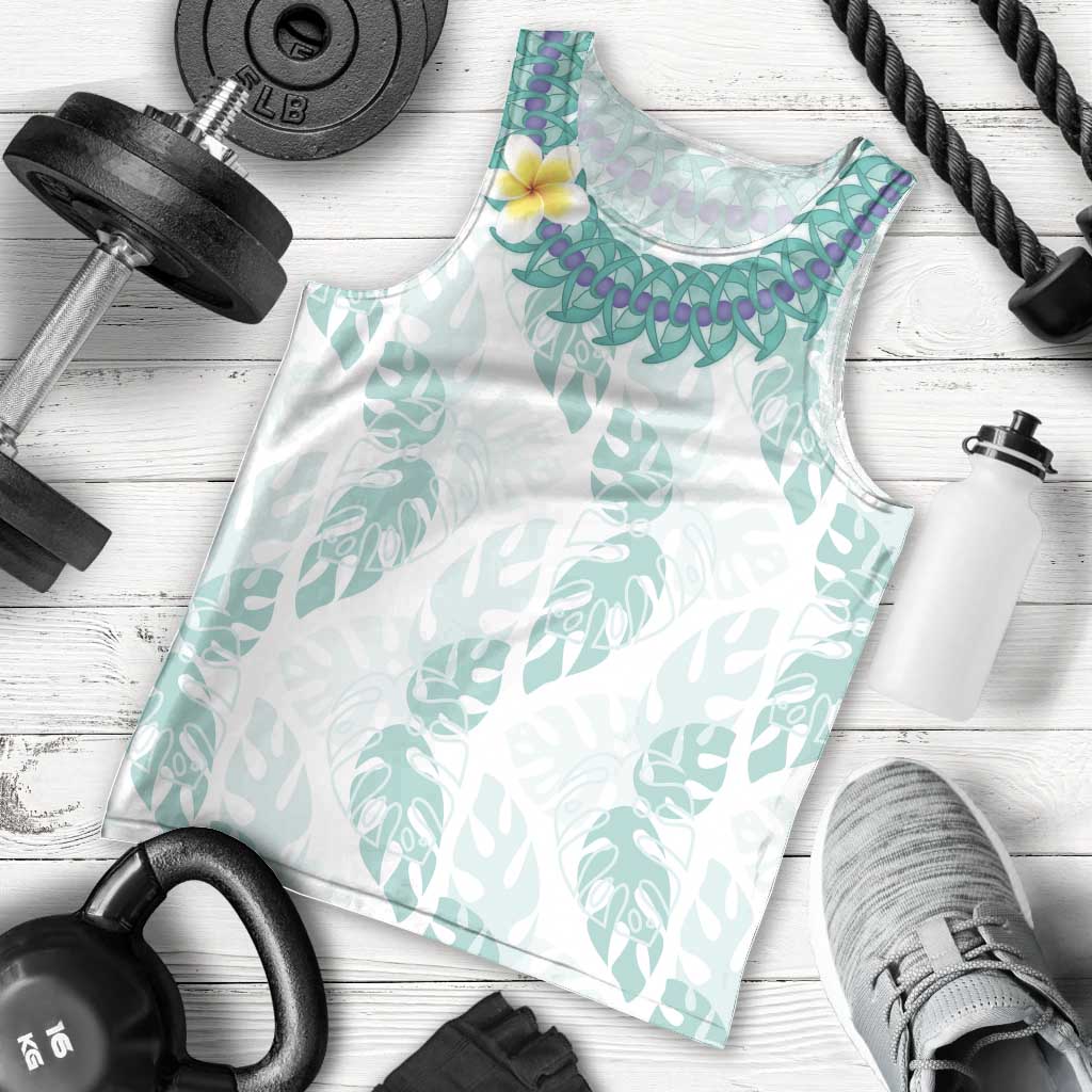 Jade Vine Lei Hawaii Men Tank Top Aloha Seamless Tropical Leaves LT14 - Polynesian Pride