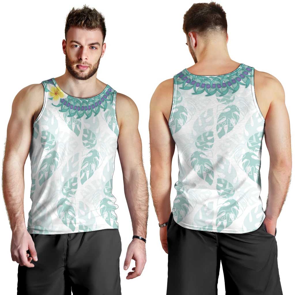 Jade Vine Lei Hawaii Men Tank Top Aloha Seamless Tropical Leaves LT14 - Polynesian Pride