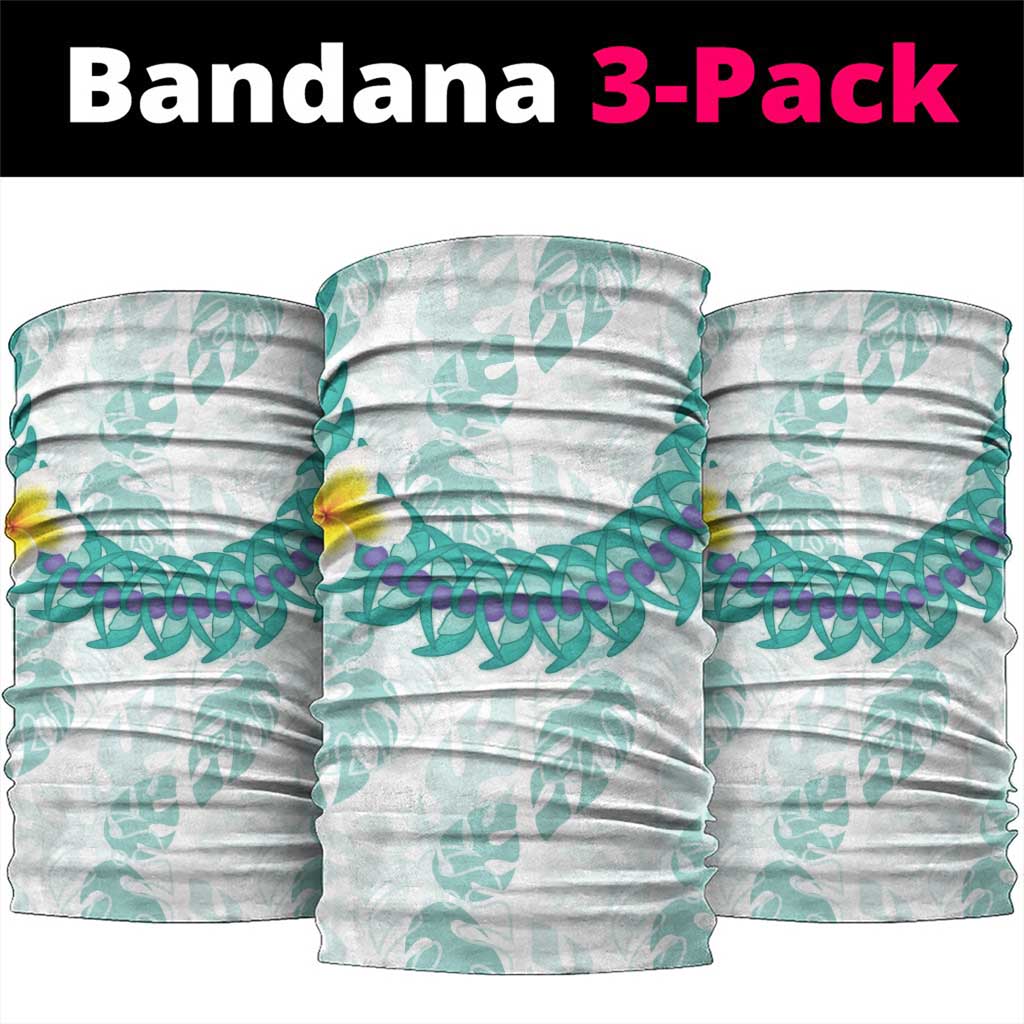 Jade Vine Lei Hawaii Neck Gaiter Aloha Seamless Tropical Leaves - Polynesian Pride
