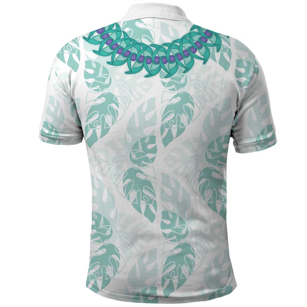 Jade Vine Lei Hawaii Polo Shirt Aloha Seamless Tropical Leaves - Polynesian Pride