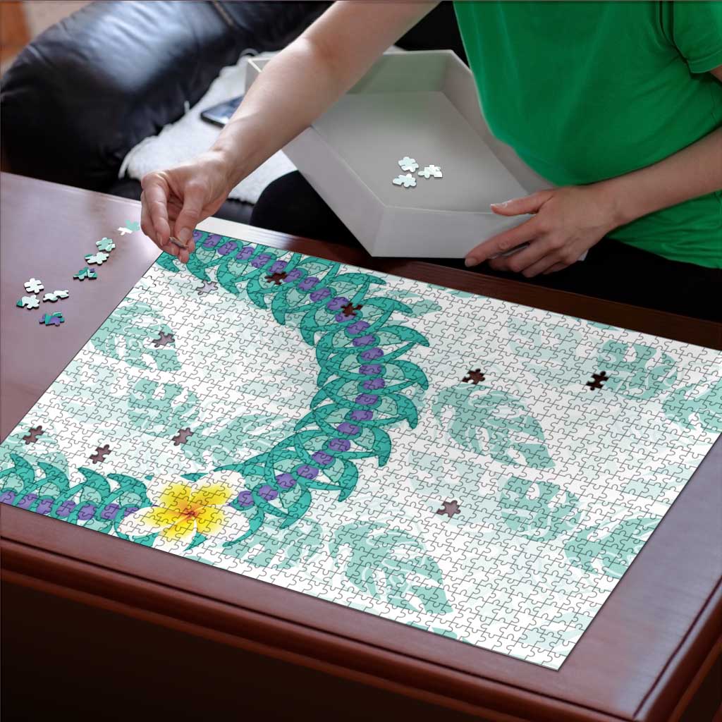 Jade Vine Lei Hawaii Puzzle Aloha Seamless Tropical Leaves LT14 - Polynesian Pride