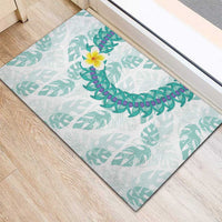Jade Vine Lei Hawaii Rubber Doormat Aloha Seamless Tropical Leaves LT14 - Polynesian Pride