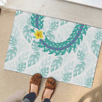 Jade Vine Lei Hawaii Rubber Doormat Aloha Seamless Tropical Leaves LT14 - Polynesian Pride