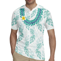 Jade Vine Lei Hawaii Rugby Jersey Aloha Seamless Tropical Leaves LT14 - Polynesian Pride