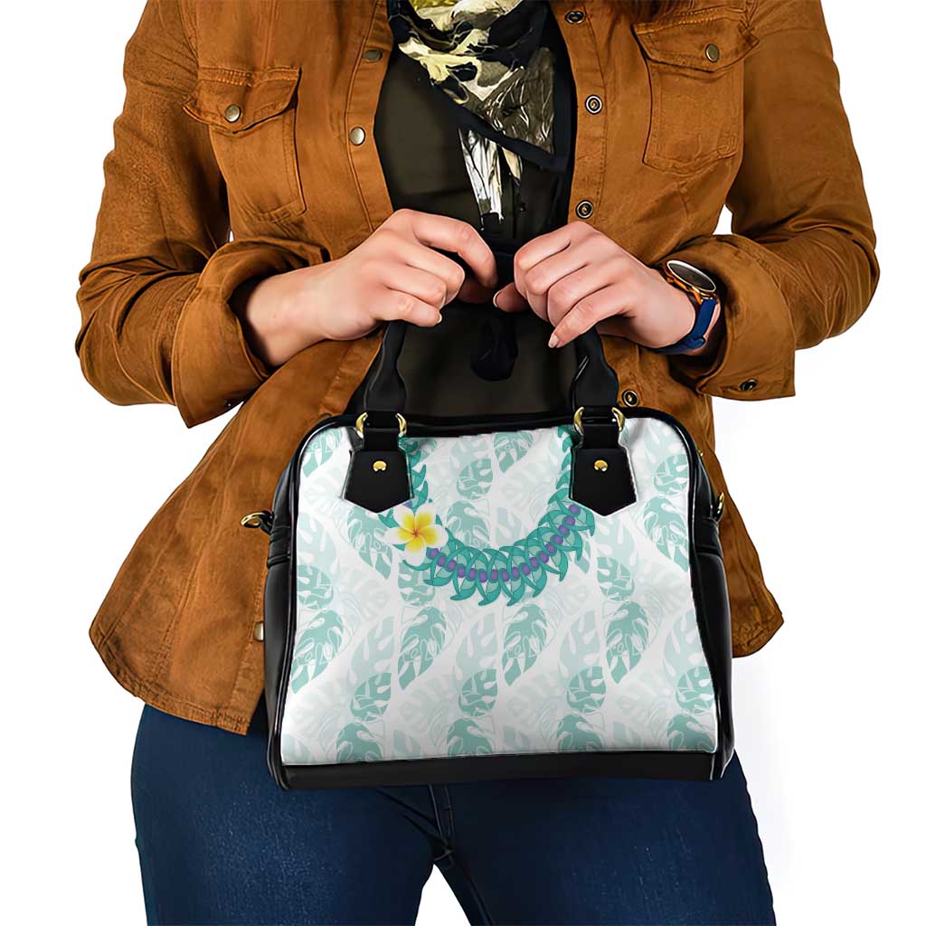Jade Vine Lei Hawaii Shoulder Handbag Aloha Seamless Tropical Leaves - Polynesian Pride