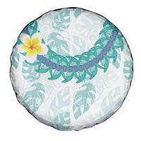 Jade Vine Lei Hawaii Spare Tire Cover Aloha Seamless Tropical Leaves - Polynesian Pride