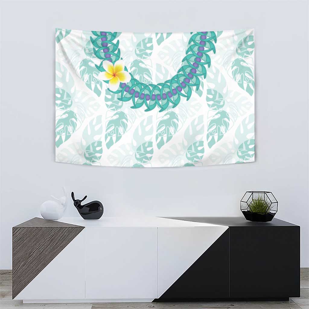 Jade Vine Lei Hawaii Tapestry Aloha Seamless Tropical Leaves - Polynesian Pride