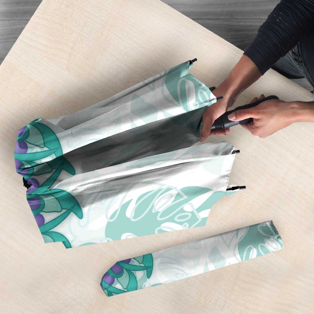 Jade Vine Lei Hawaii Umbrella Aloha Seamless Tropical Leaves - Polynesian Pride