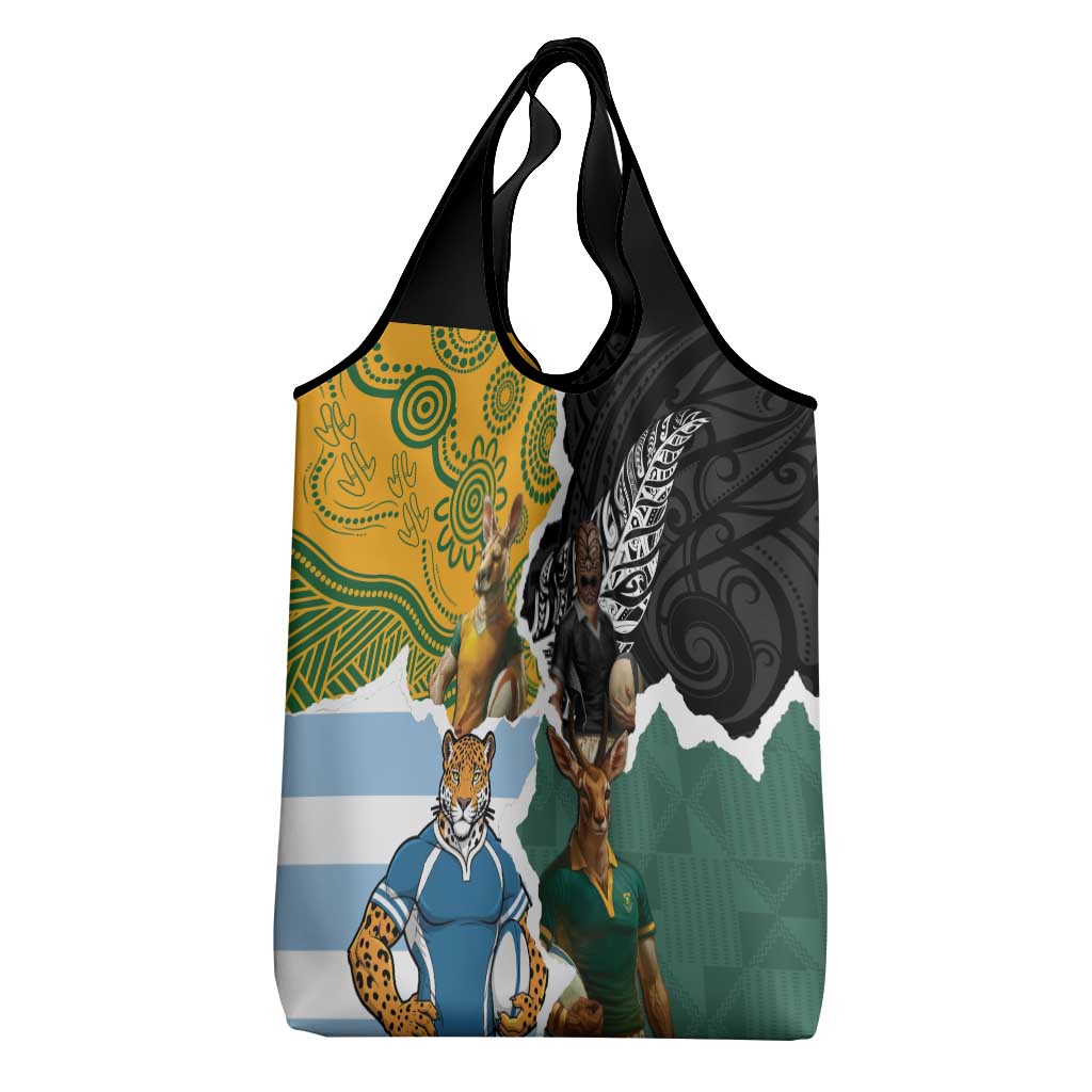 Rugby 2025 Championship Grocery Bag Southern Hemisphere Countries Mascots LT14 - Polynesian Pride