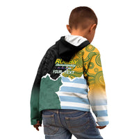 Personalised Rugby 2025 Championship Kid Hoodie Southern Hemisphere Countries Mascots - Polynesian Pride
