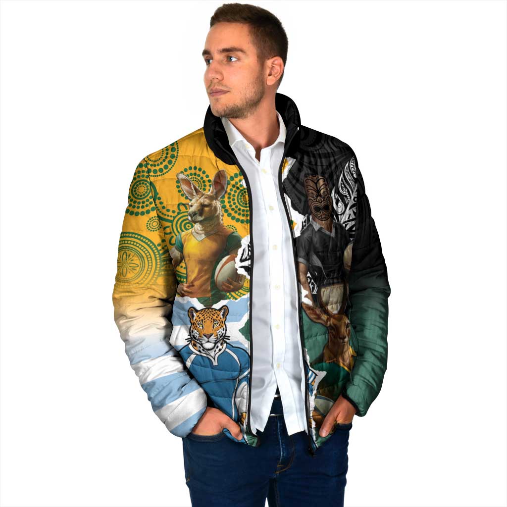 Personalised Rugby 2025 Championship Padded Jacket Southern Hemisphere Countries Mascots LT14 - Polynesian Pride