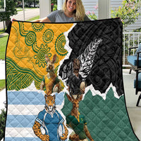 Rugby 2025 Championship Quilt Southern Hemisphere Countries Mascots - Polynesian Pride