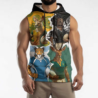 Personalised Rugby 2025 Championship Sleeveless Hoodie Southern Hemisphere Countries Mascots LT14 - Polynesian Pride