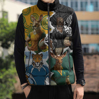 Personalised Rugby 2025 Championship Sleeveless Puffer Jacket Southern Hemisphere Countries Mascots LT14 - Polynesian Pride