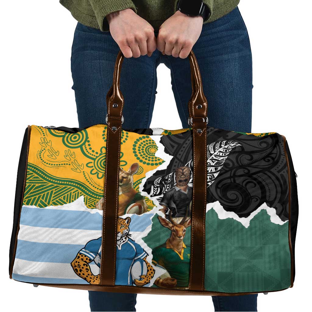 Rugby 2025 Championship Travel Bag Southern Hemisphere Countries Mascots - Polynesian Pride