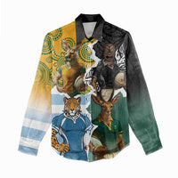 Personalised Rugby 2025 Championship Women Casual Shirt Southern Hemisphere Countries Mascots - Polynesian Pride