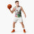 Aloha Hawaii Nene Goose Basketball Jersey Tropical Flowers Watercolor Stylized - Polynesian Pride