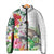 Aloha Hawaii Nene Goose Padded Jacket Tropical Flowers Watercolor Stylized - Polynesian Pride