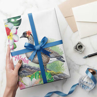 Aloha Hawaii Nene Goose Wrapping Paper Tropical Flowers Watercolor Stylized LT14 - Polynesian Pride