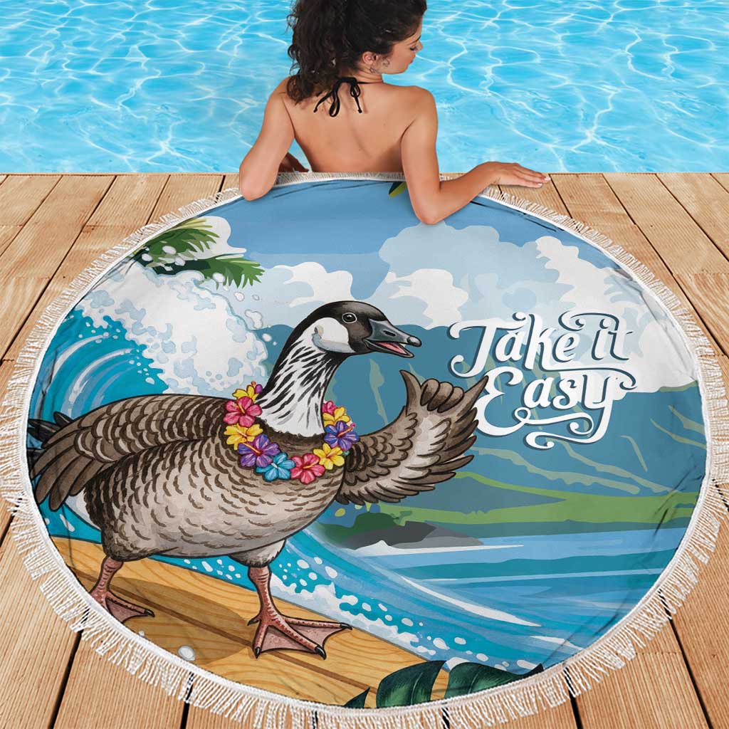 Aloha Hawaii Shaka Nene Goose Beach Blanket Surfing Take It Easy LT14 - Polynesian Pride
