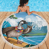 Aloha Hawaii Shaka Nene Goose Beach Blanket Surfing Take It Easy LT14 - Polynesian Pride
