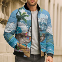 Aloha Hawaii Shaka Nene Goose Bomber Puffer Jacket Surfing Take It Easy LT14 - Polynesian Pride