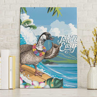 Aloha Hawaii Shaka Nene Goose Canvas Wall Art Surfing Take It Easy LT14 Without Frame Blue - Polynesian Pride