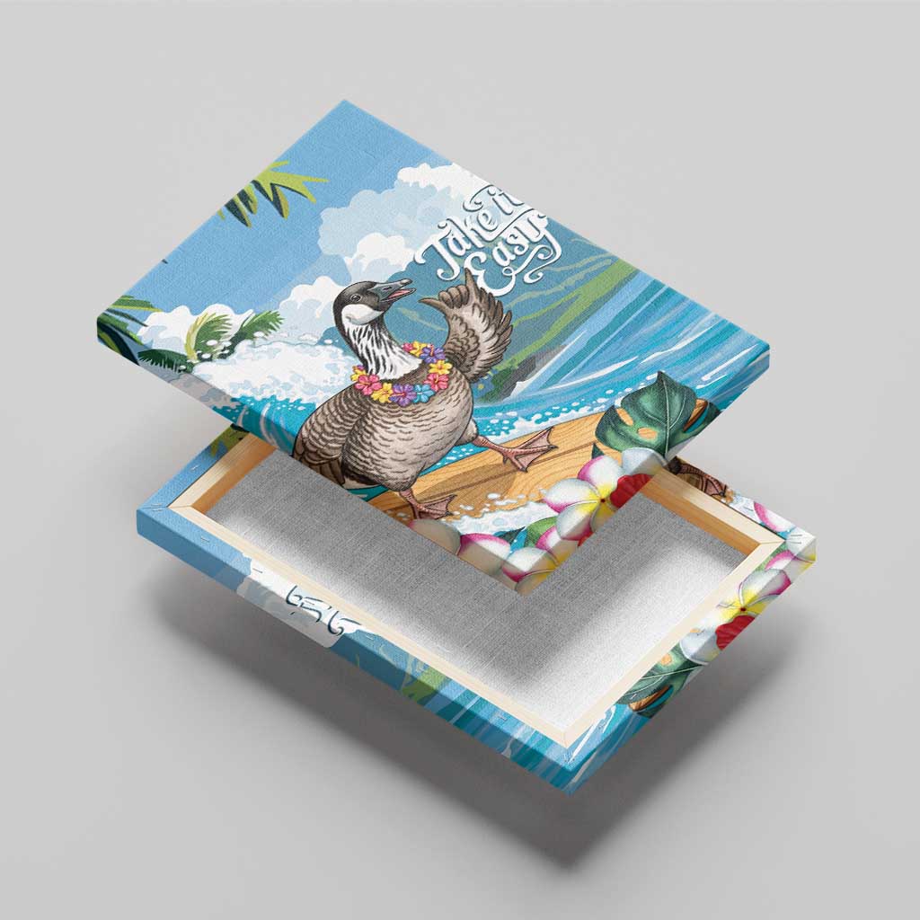 Aloha Hawaii Shaka Nene Goose Canvas Wall Art Surfing Take It Easy LT14 - Polynesian Pride