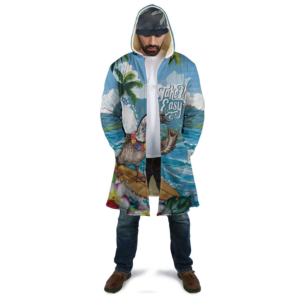 Aloha Hawaii Shaka Nene Goose Cloak Surfing Take It Easy - Polynesian Pride