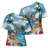Aloha Hawaii Shaka Nene Goose Cross Shoulder Shirt Surfing Take It Easy LT14 - Polynesian Pride