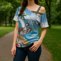 Aloha Hawaii Shaka Nene Goose Cross Shoulder Shirt Surfing Take It Easy LT14 - Polynesian Pride