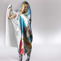 Aloha Hawaii Shaka Nene Goose Hooded Blanket Surfing Take It Easy - Polynesian Pride