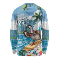 Aloha Hawaii Shaka Nene Goose Long Sleeve Shirt Surfing Take It Easy LT14 - Polynesian Pride