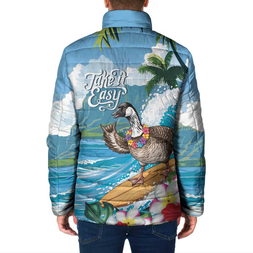 Aloha Hawaii Shaka Nene Goose Padded Jacket Surfing Take It Easy LT14 - Polynesian Pride