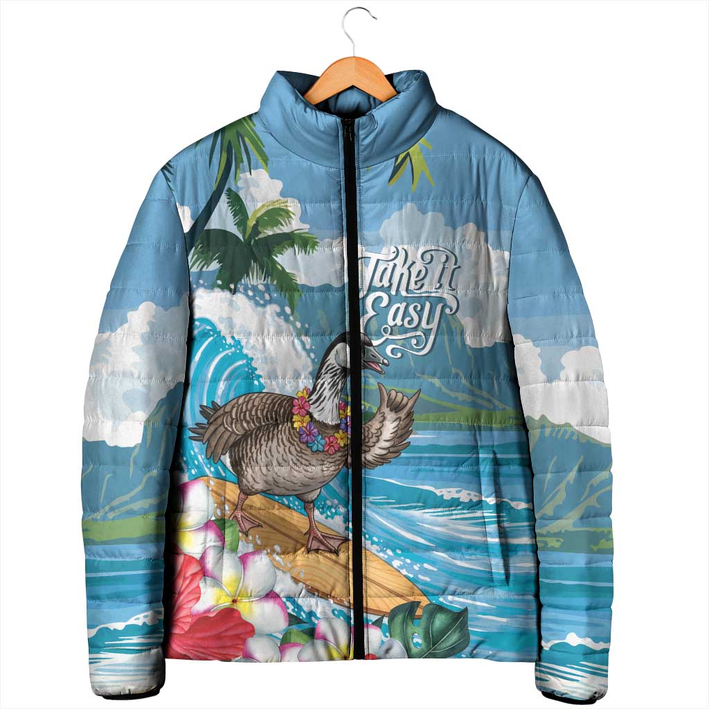 Aloha Hawaii Shaka Nene Goose Padded Jacket Surfing Take It Easy LT14 - Polynesian Pride