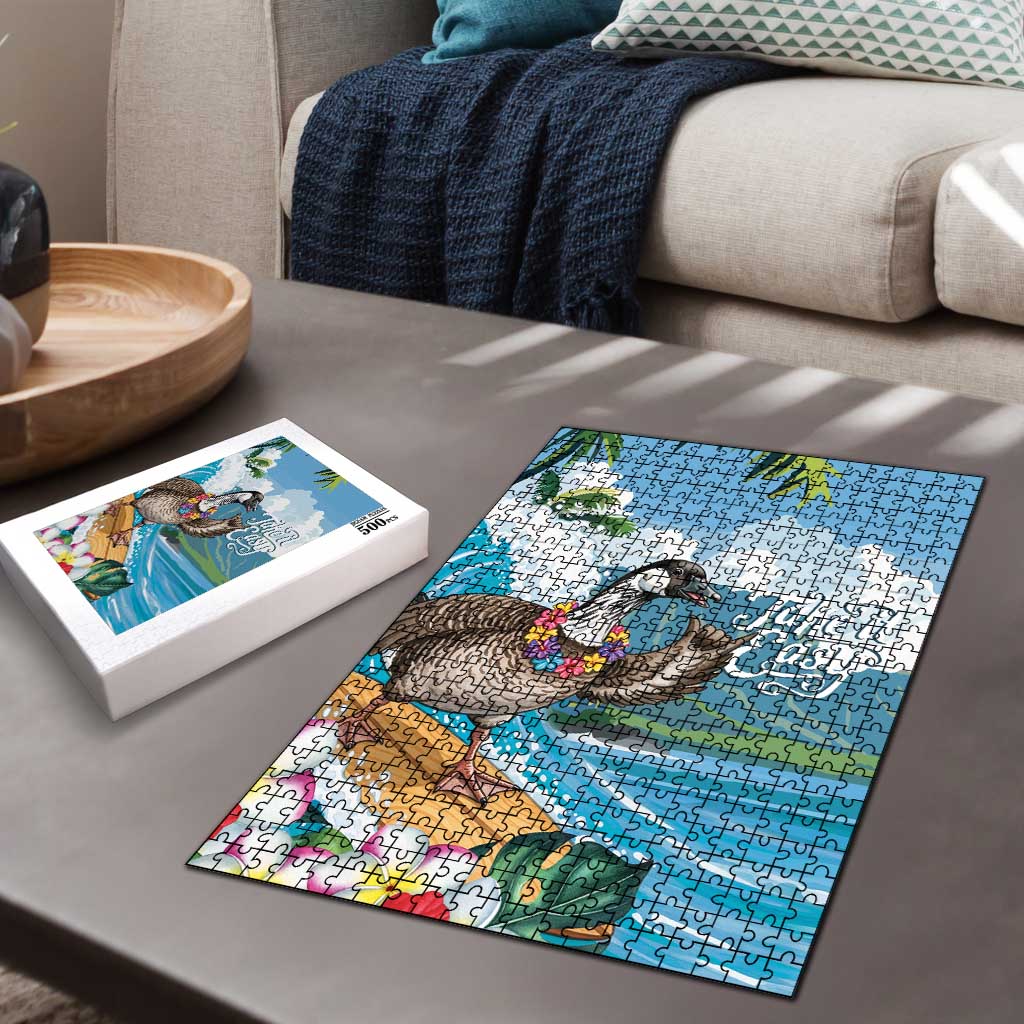 Aloha Hawaii Shaka Nene Goose Puzzle Surfing Take It Easy LT14 - Polynesian Pride