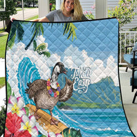 Aloha Hawaii Shaka Nene Goose Quilt Surfing Take It Easy - Polynesian Pride
